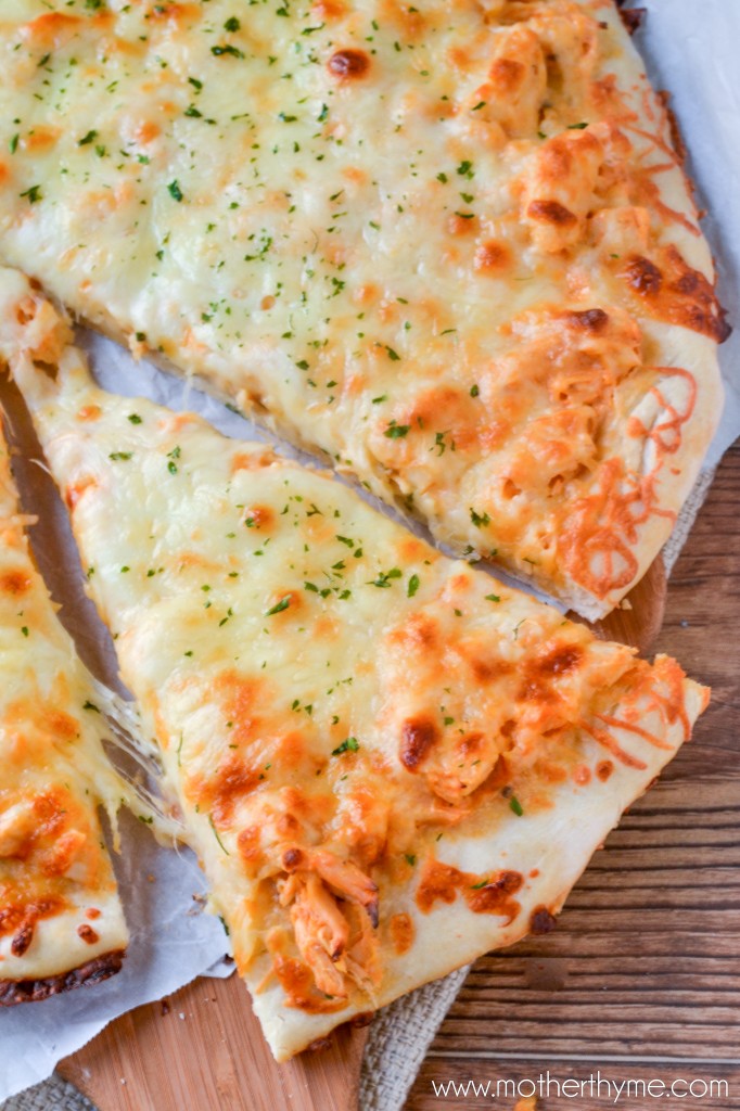Buffalo Chicken Ranch Pizza - Mother Thyme