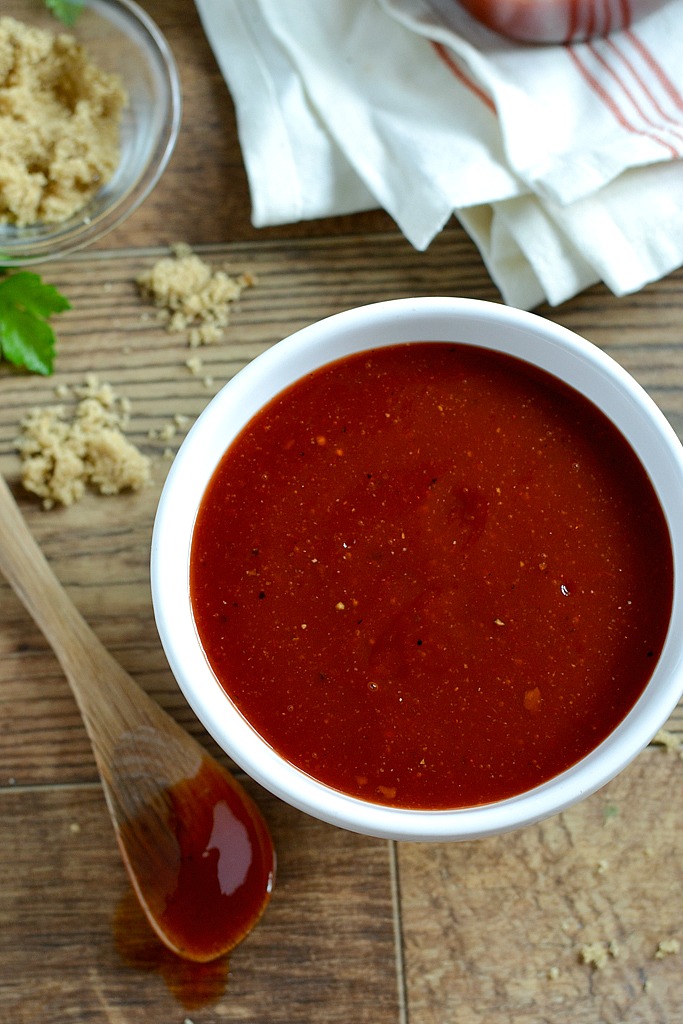 Homemade BBQ Sauce ready that only takes minutes to make.