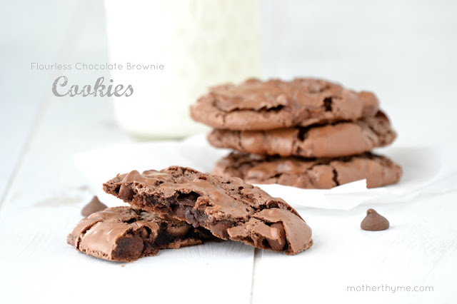 Flourless Chocolate Brownie Cookies