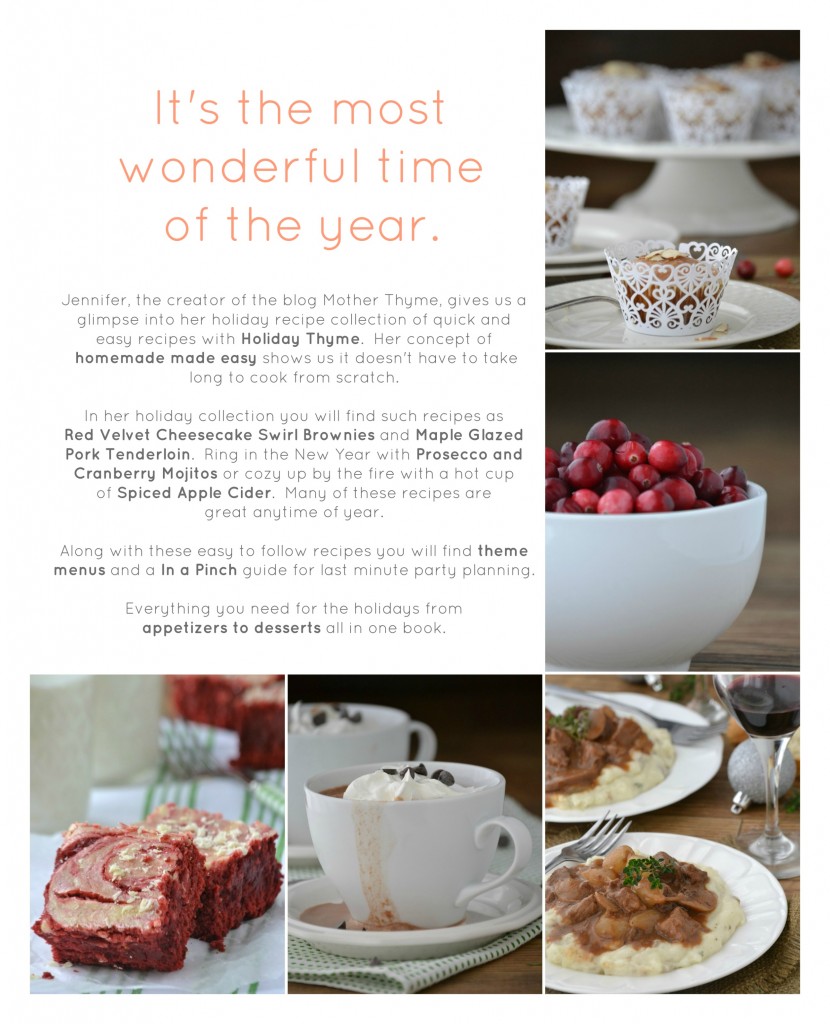 Holiday Thyme Cookbook by Mother Thyme