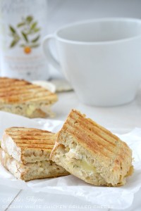 Creamy Chicken Grilled Cheese | www.motherthyme.com