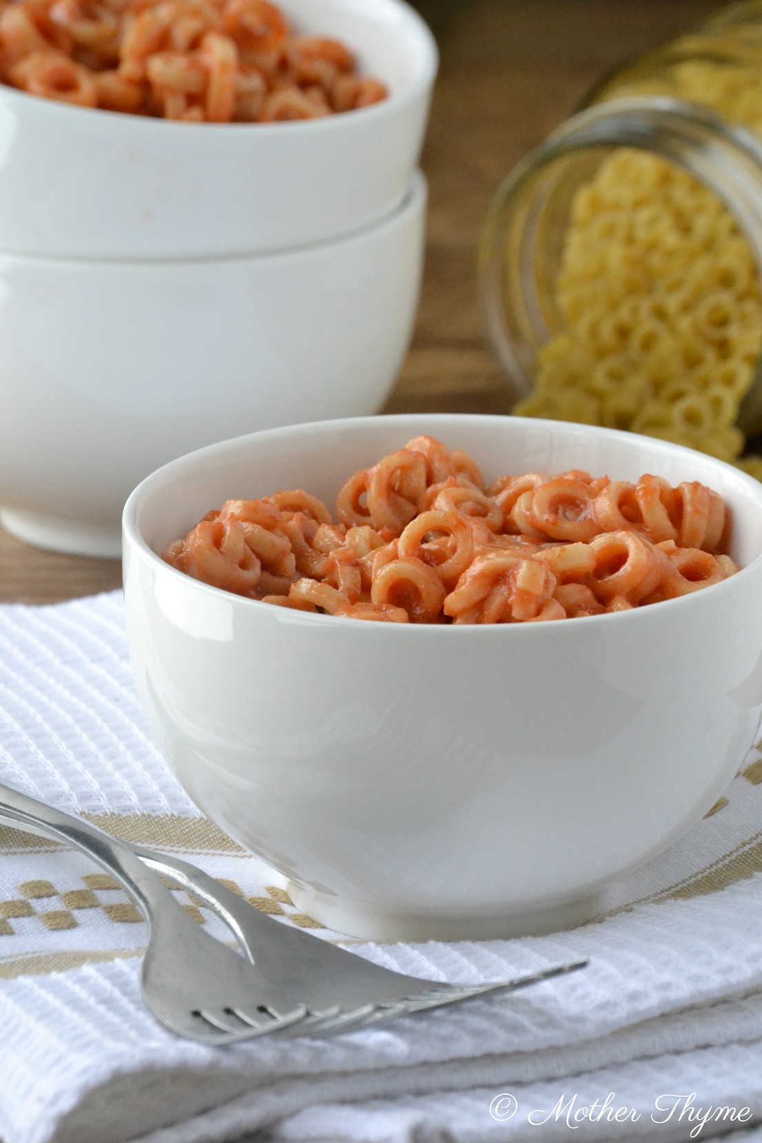 Homemade Spaghettios with Crunchy Manchego - Spaghettios Recipe