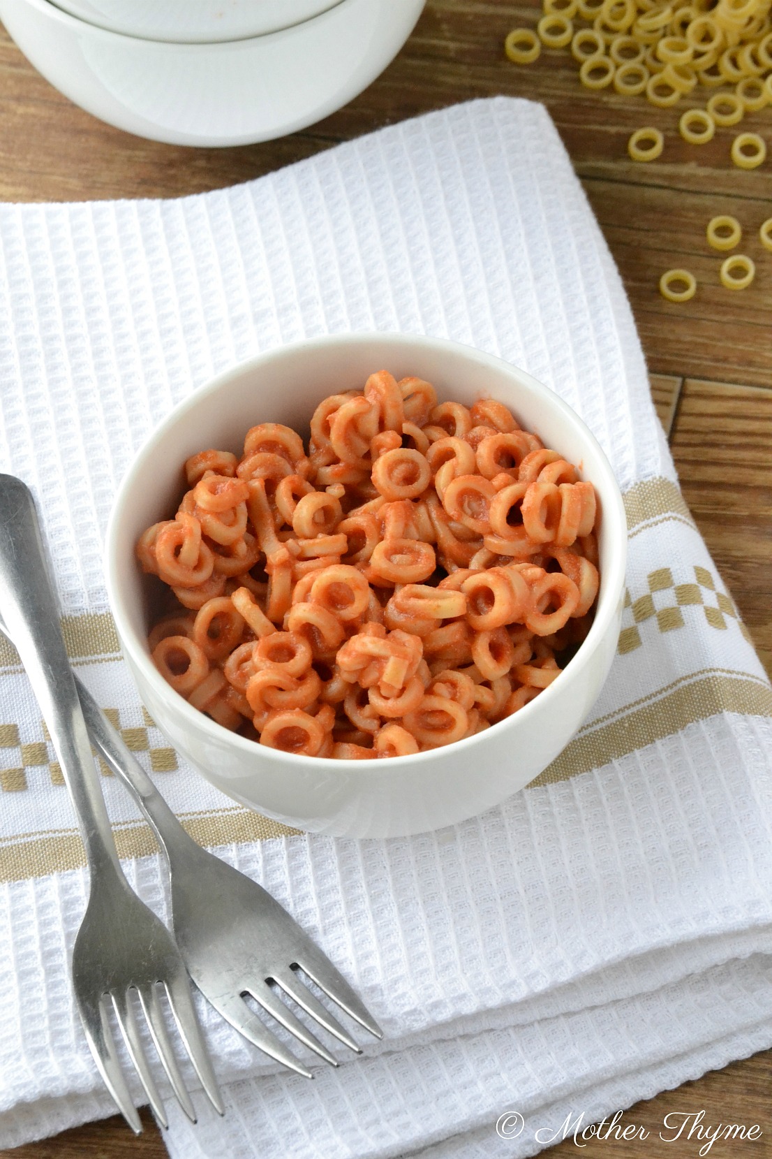 Healthy Spaghetti-O's pasta