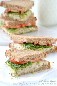 Deli-Style Tuna Fish Salad Sandwich | www.motherthyme.com