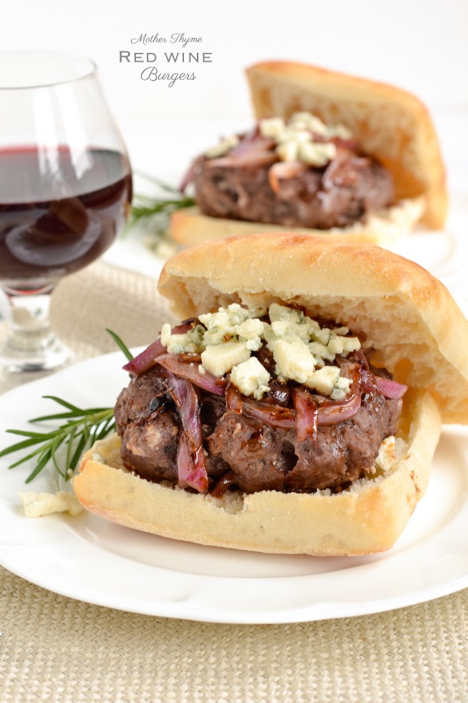 Red Wine Burgers ~ Mother Thyme