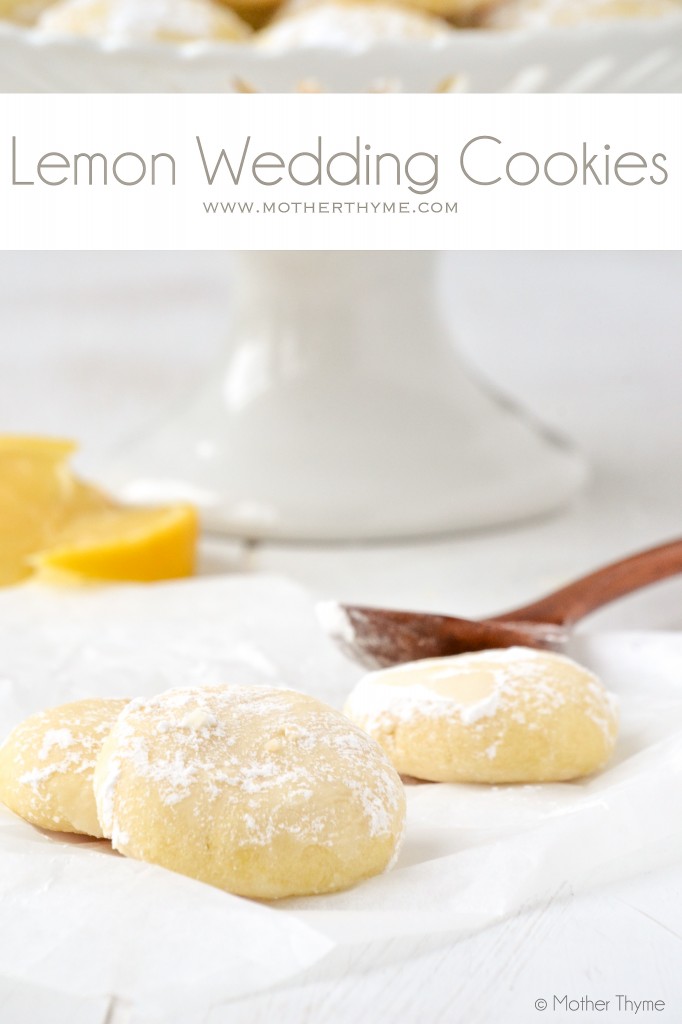 Lemon Wedding Cookies