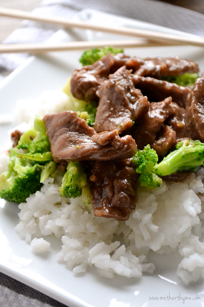 Slow Cooker Beef and Broccoli | www.motherthyme.com