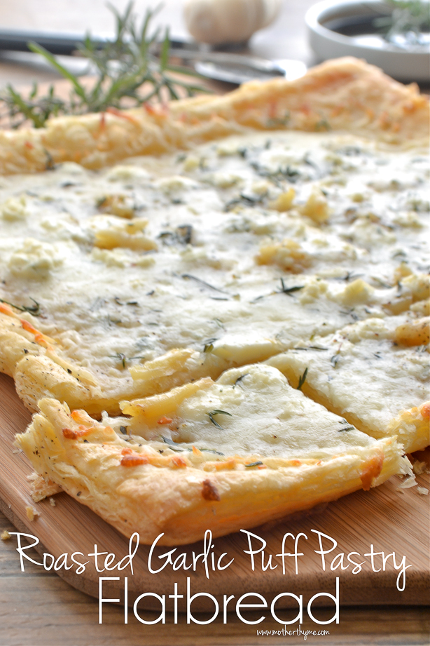 Roasted Garlic Puff Pastry Flatbread (+ Pantry Crashers Video)