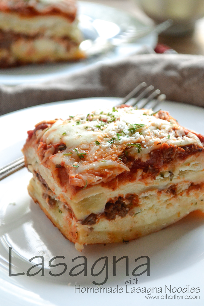 Lasagna from www.motherthyme.com