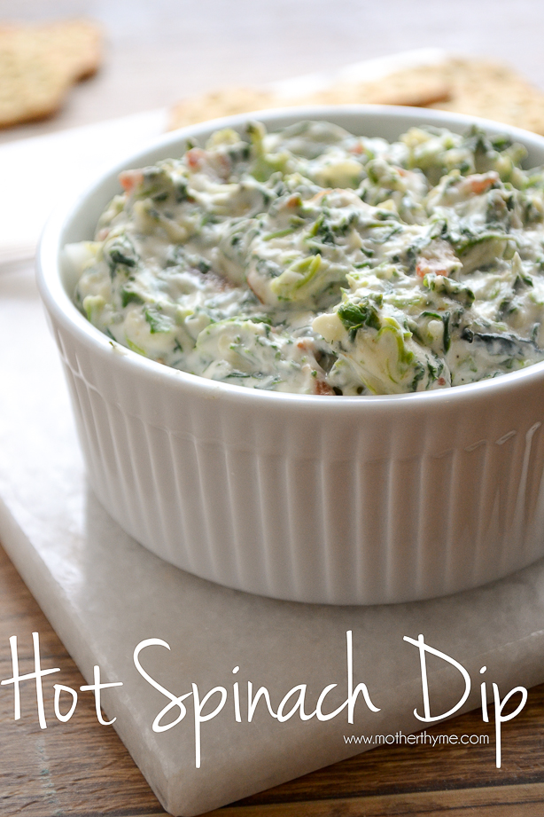 Hot Spinach Dip | www.motherthyme.com