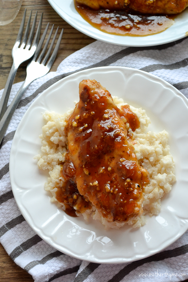 Apricot Glazed Chicken from www.motherthyme.com