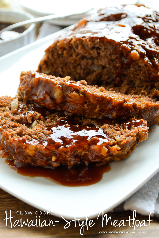 Slow Cooker Hawaiian-Style Meatloaf | www.motherthyme.com