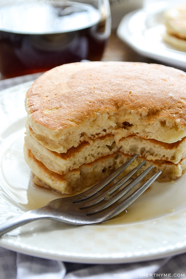 Brown Sugar Pancakes | www.motherthyme.com