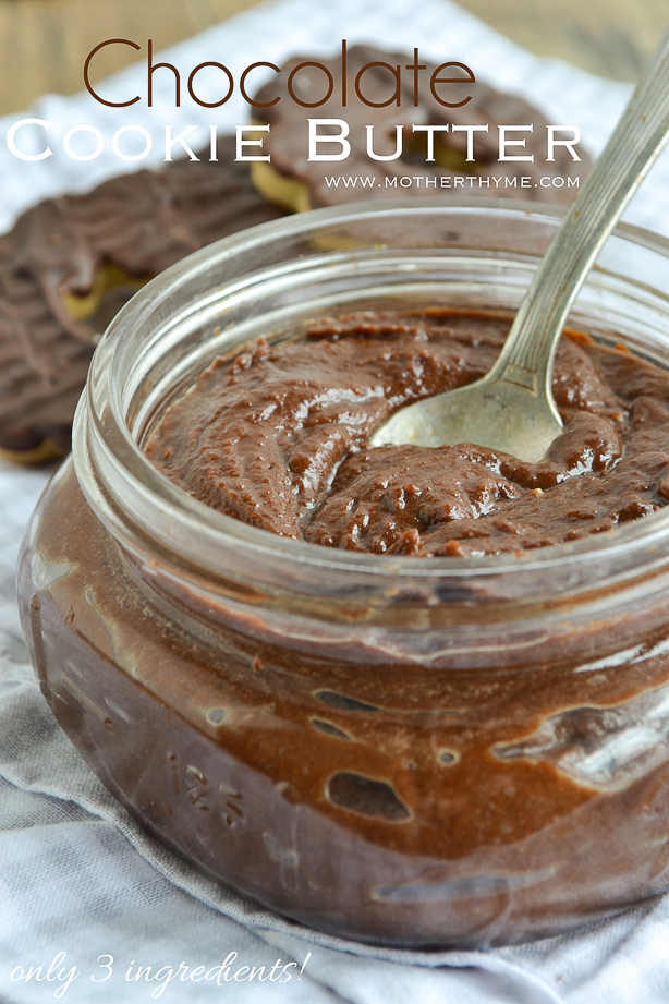 {3 ingredient} Chocolate Cookie Butter