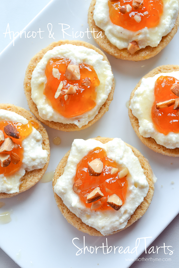 Apricot and Ricotta Shortbread Tarts | Mother Thyme
