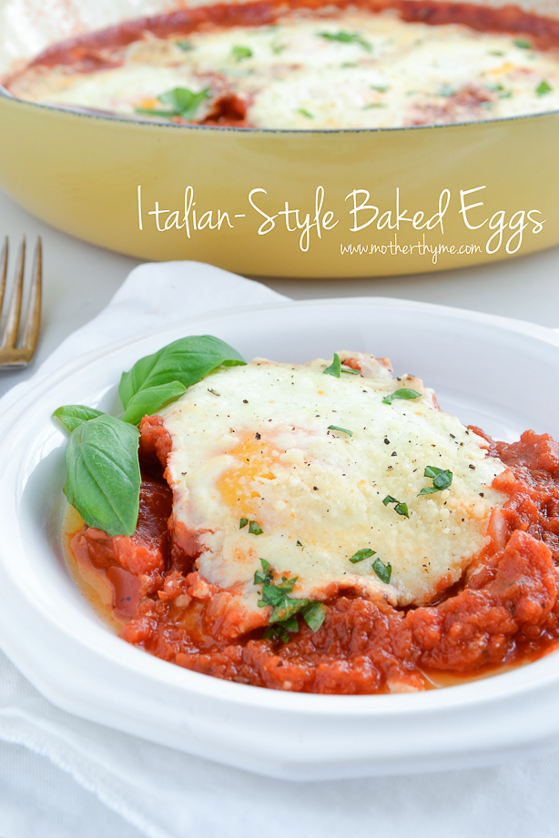 Italian-Style Baked Eggs (+$25.00 Visa Gift Card Giveaway from Eggland’s Best)