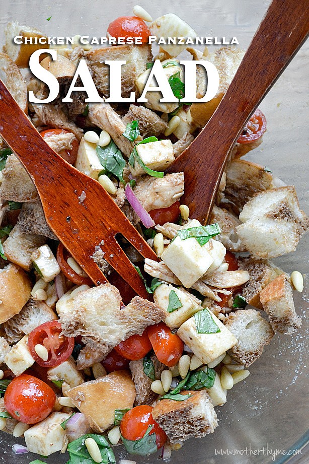 Chicken Caprese Panzanella Salad | Mother Thyme
