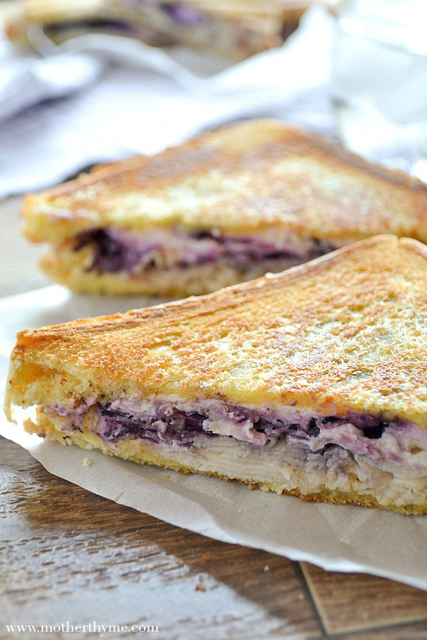 Grilled Turkey and Blueberry Goat Cheese Sandwich | Mother Thyme