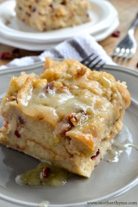 Bread Pudding with Vanilla Bean Sauce – Mother Thyme