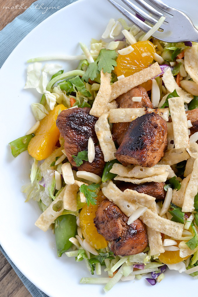 Asian Sesame Chopped Chicken Salad | Mother Thyme