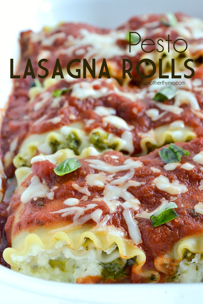 Pesto Lasagna Rolls | Mother Thyme