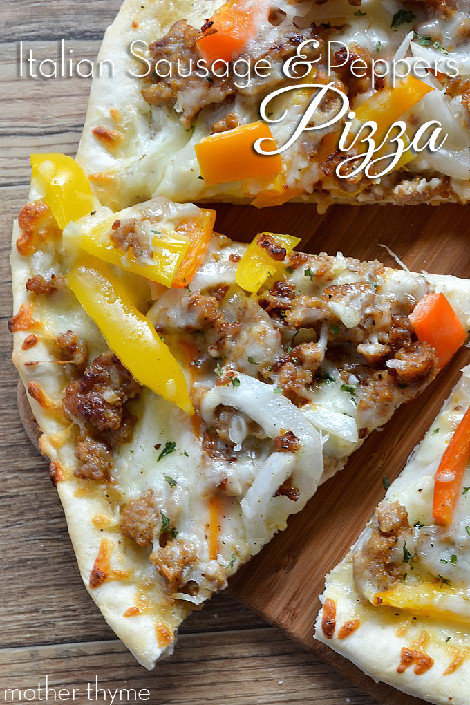 The Best Italian Sausage and Peppers Pizza