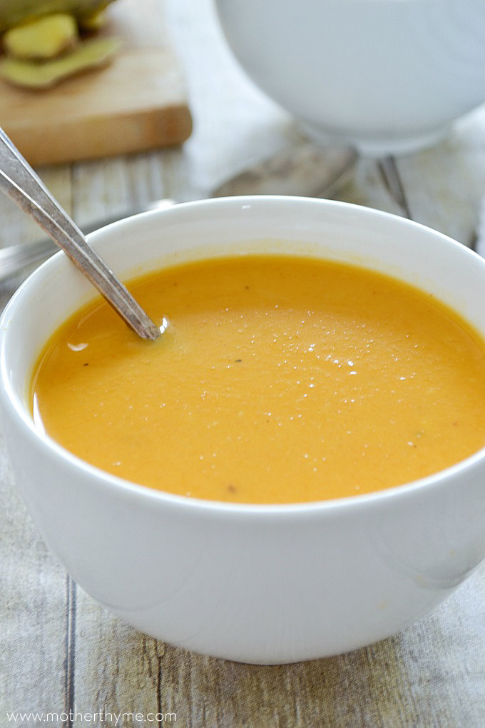 Coconut, Ginger and Butternut Squash Soup