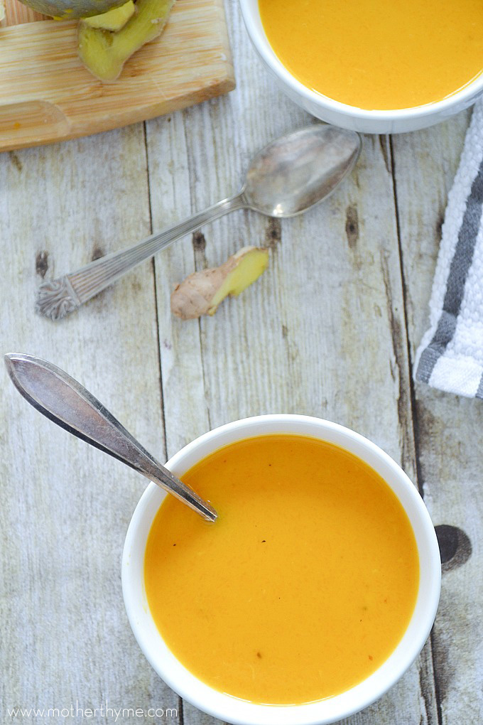 Coconut, Ginger and Butternut Squash Soup