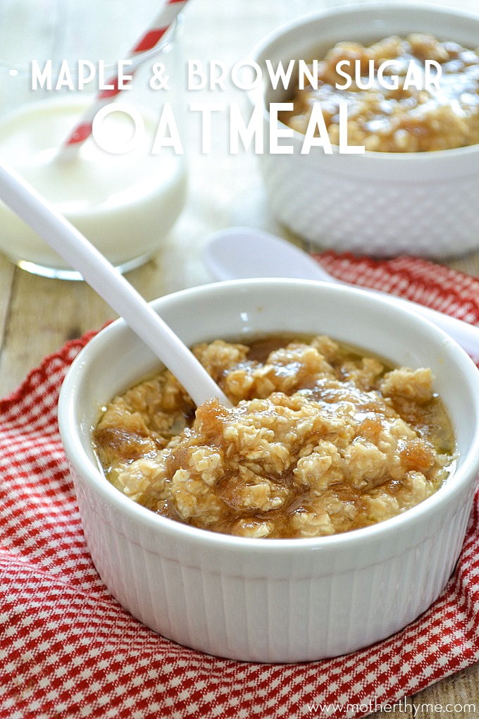 Quick and Easy Maple and Brown Sugar Oatmeal