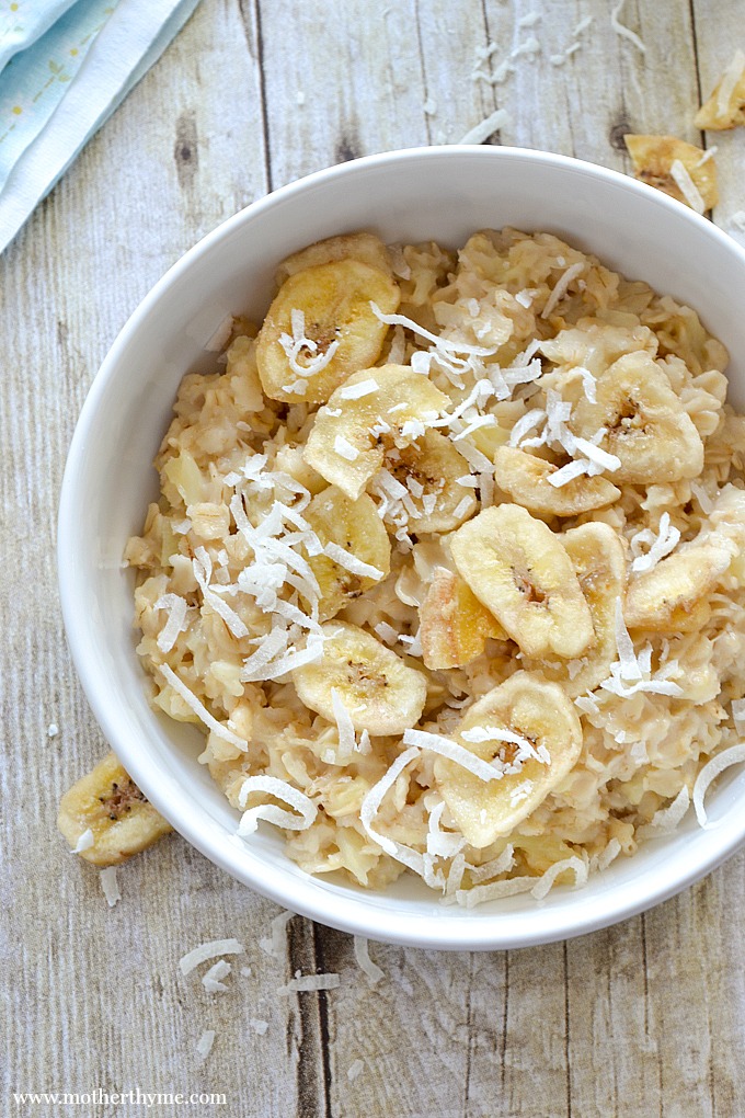 Coconut and Pineapple Oatmeal
