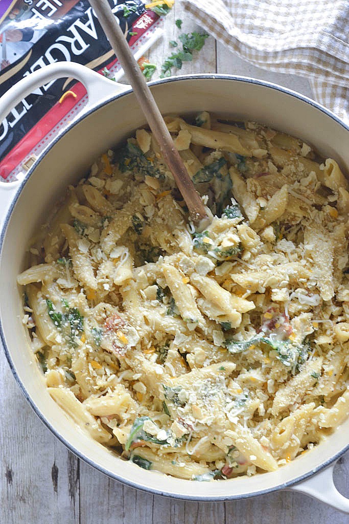 Stovetop Macaroni and Cheese with Kale and Bacon #ChoppedAtHome ...