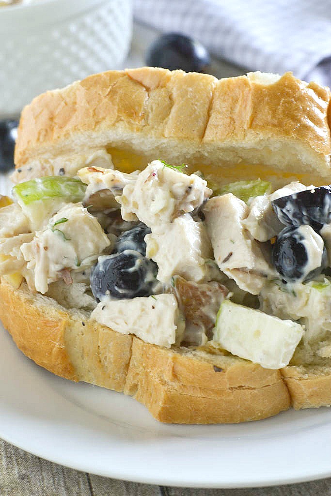 Chicken Salad with Apples, Grapes, Almonds and Dill