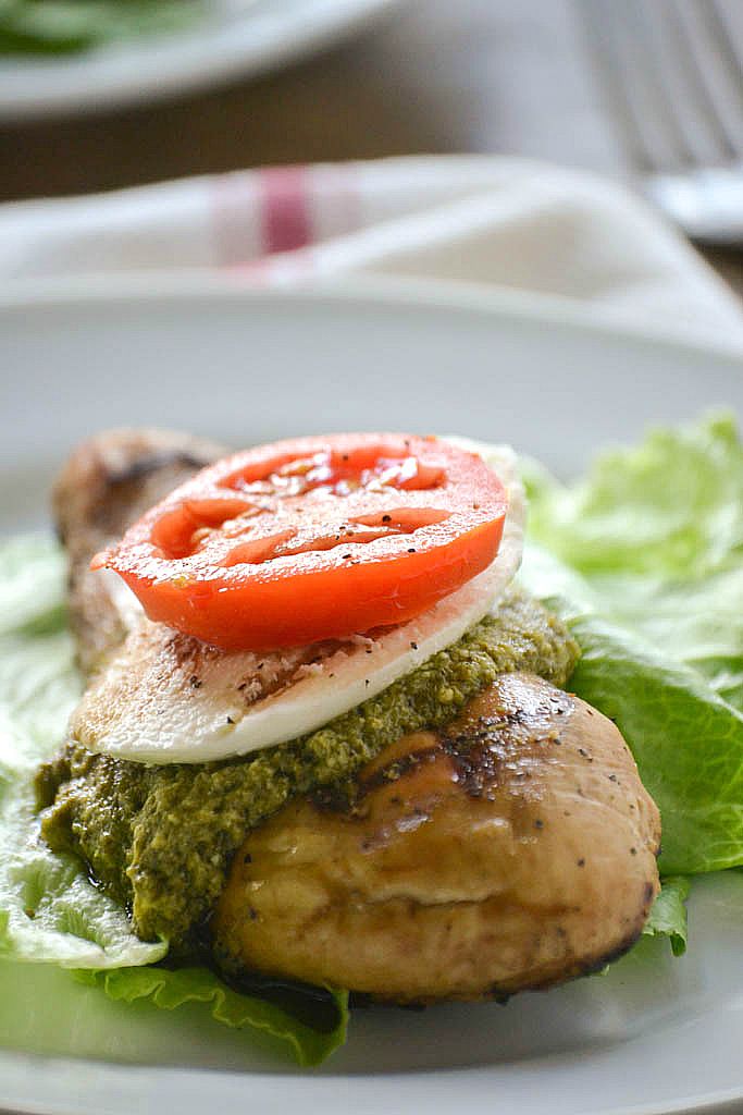 Grilled Caprese Chicken| Mother Thyme