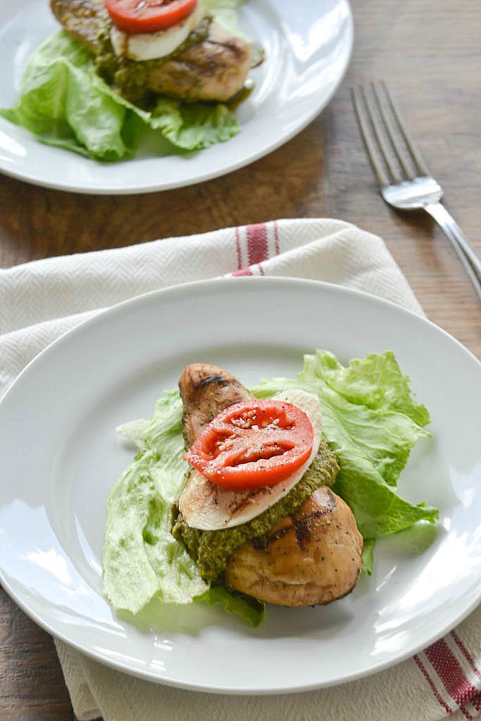 Grilled Caprese Chicken | Mother Thyme