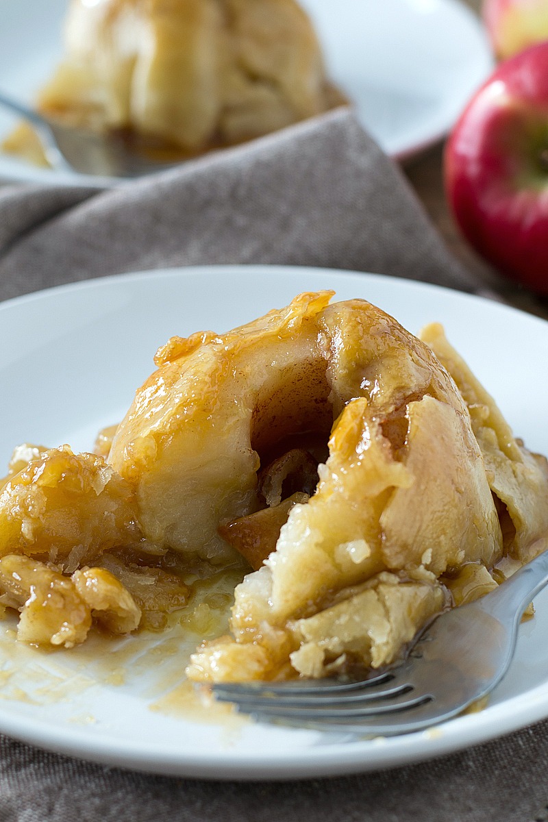 Skip the apple pie and try these warm Apple Dumplings that are super simple to make and are good!