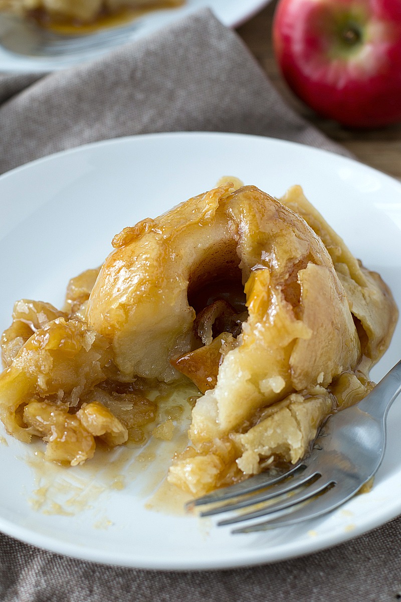 Skip the apple pie and try these warm Apple Dumplings that are super simple to make and are good!