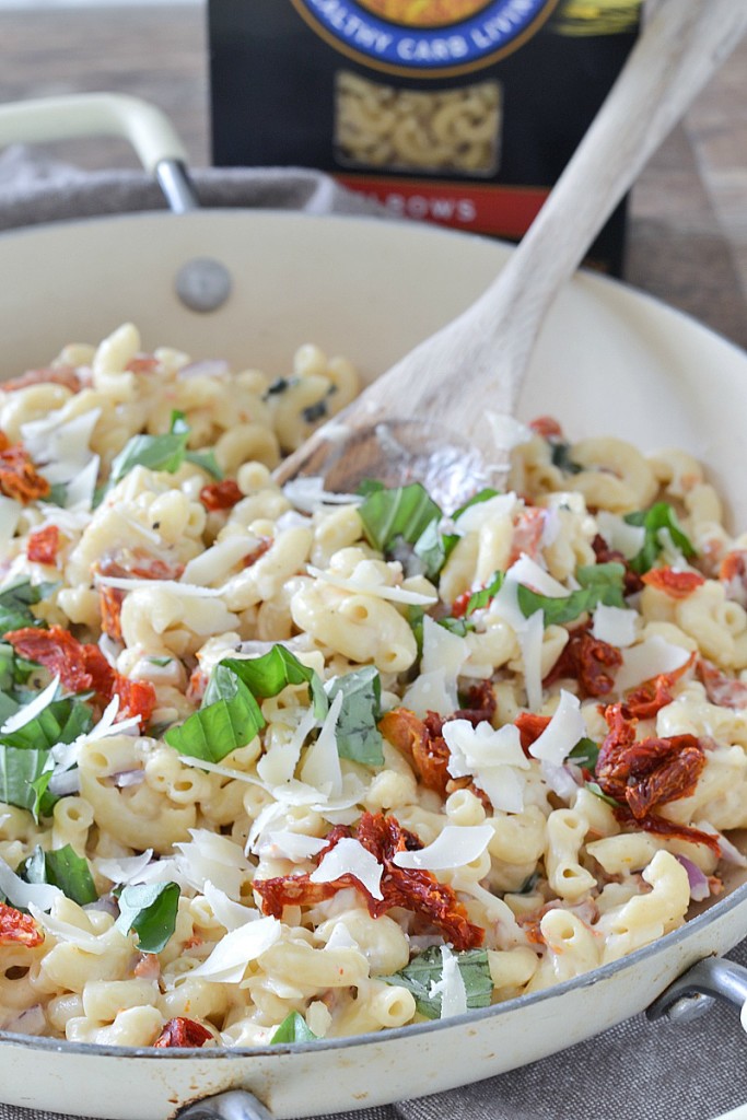 Garlic Cream Elbows with Sun-Dried Tomatoes and Basil (+ Giveaway ...