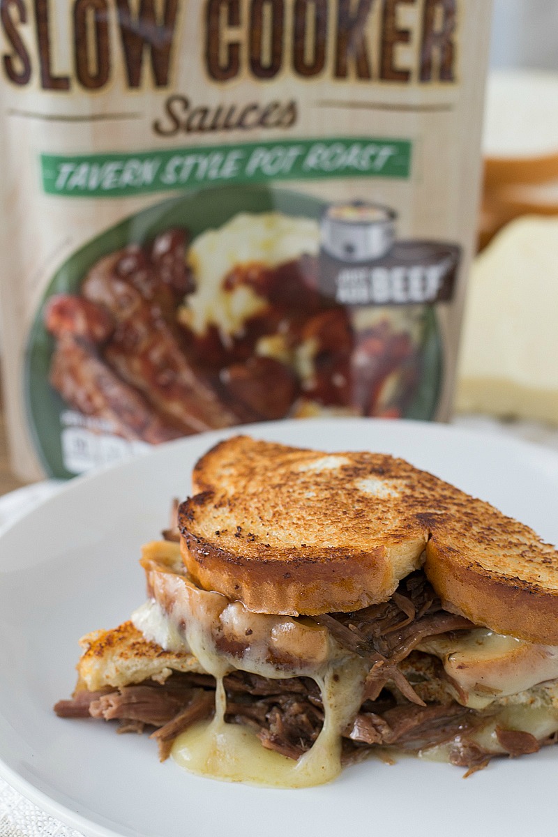 Tavern Style Pot Roast Grilled Cheese | www.motherthyme.com