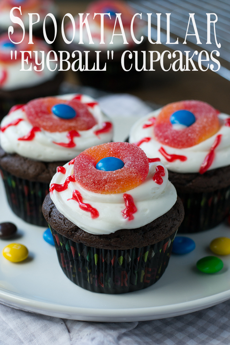 Spooktacular “Eyeball” Cupcakes