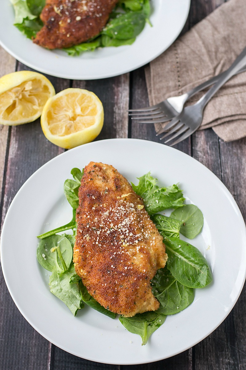 Chicken Milanese with Lemon Butter Sauce