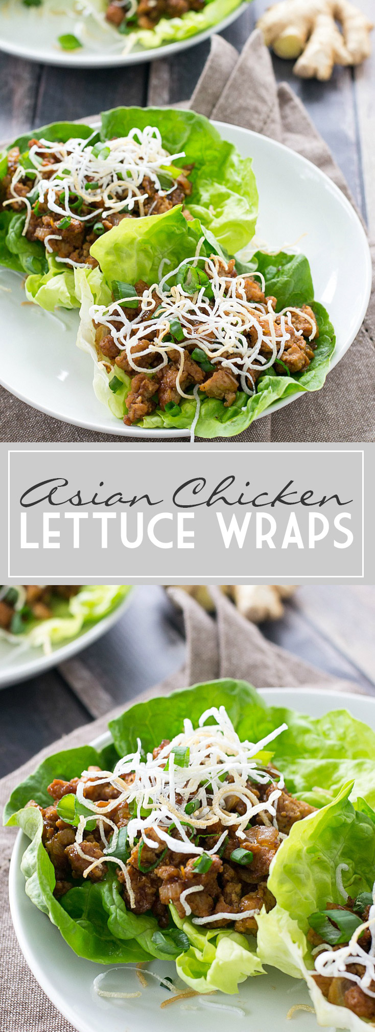 Asian Chicken Lettuce Wraps | www.motherthyme.com