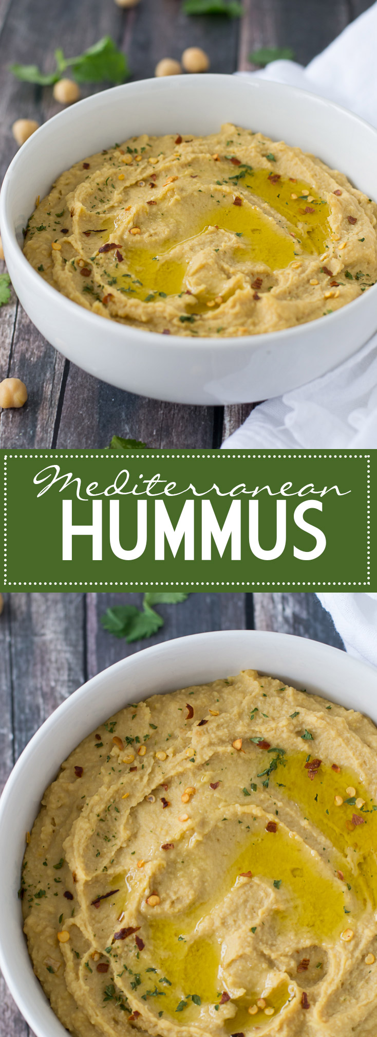 An eas and delicious recipe for Mediterranean Hummus - no tahini required! 