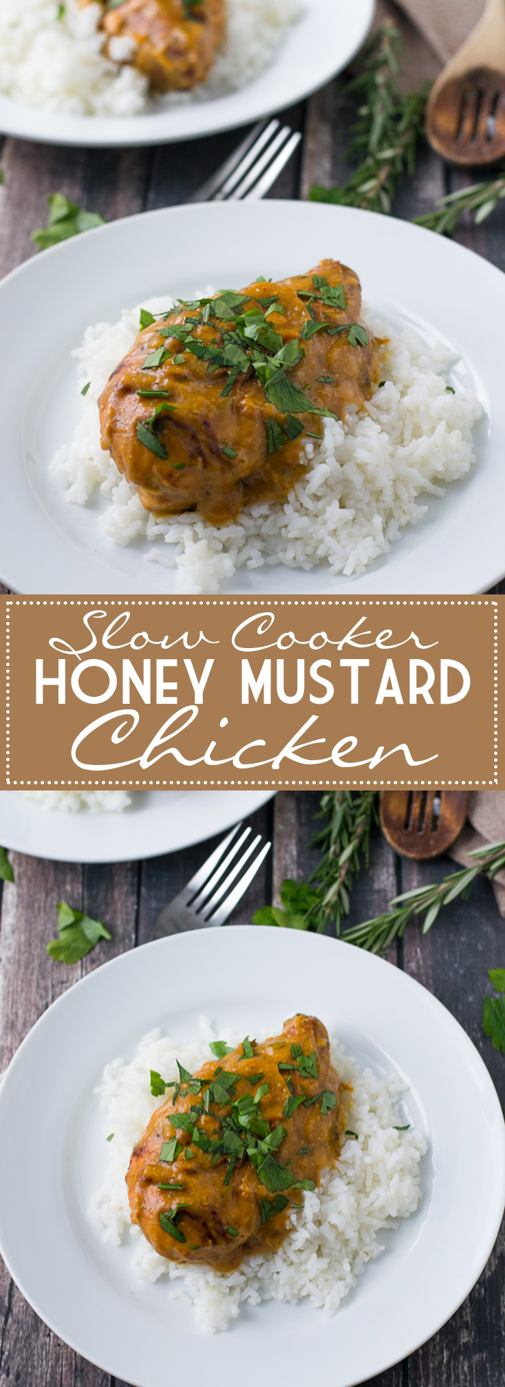 Yummy Slow Cooker Honey Mustard Chicken. You can easily sub out the honey for maple syrup for Maple Mustard Chicken. So good! | www.motherthyme.com