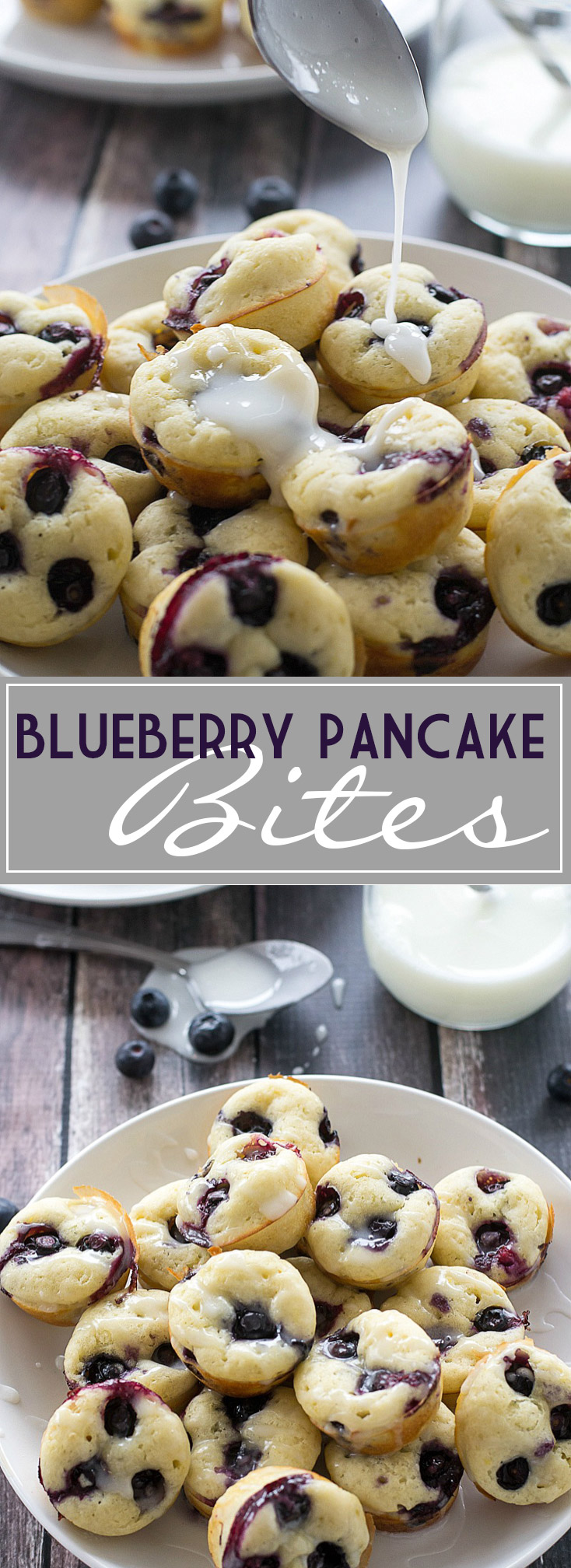 Blueberry Pancake Bites | www.motherthyme.com