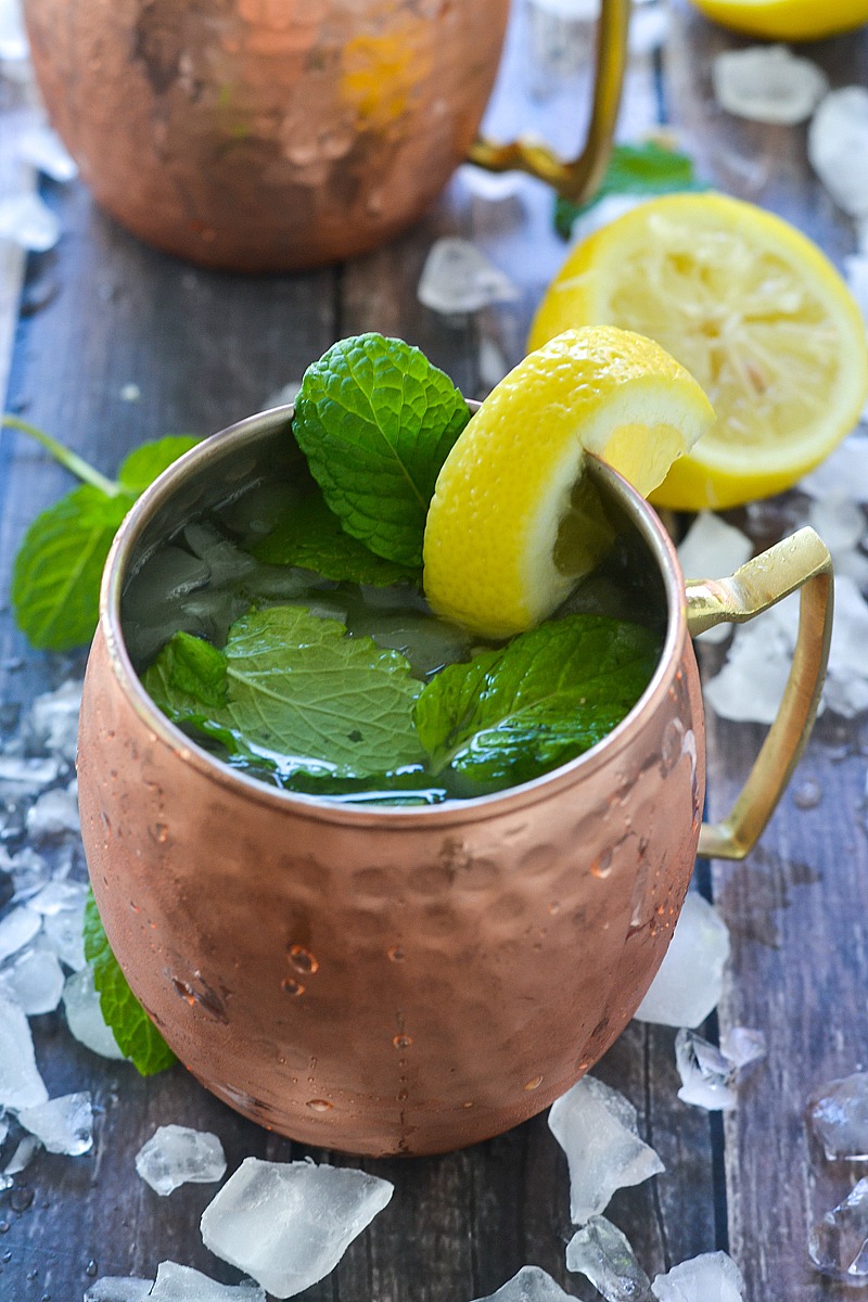 Sweet Lemon and Mint Moscow Mule | www.motherthyme.com