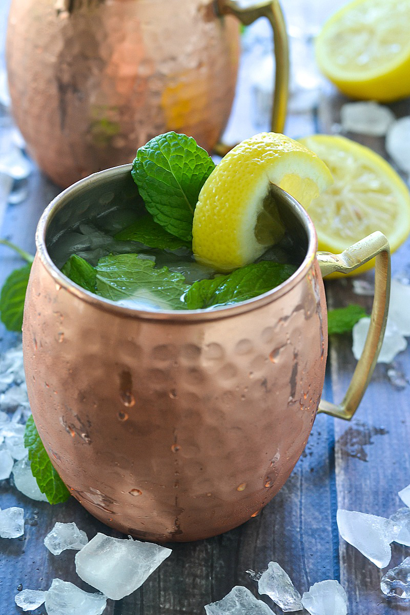 Sweet Lemon and Mint Moscow Mule