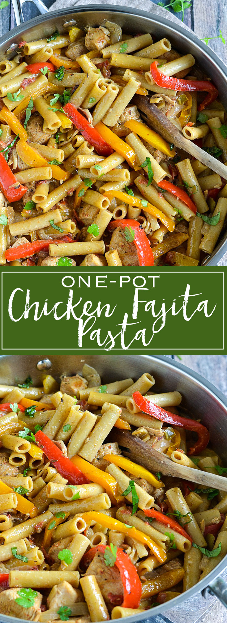 One-Pot Chicken Fajita Pasta | www.motherthyme.com
