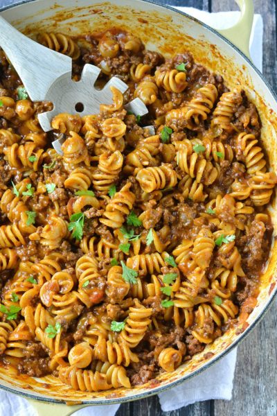 One-Pot Cheesy Taco Pasta – Mother Thyme