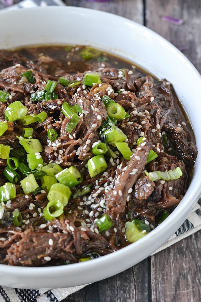 Crock-Pot® Slow Cooker Asian Style Shredded Beef – Mother Thyme