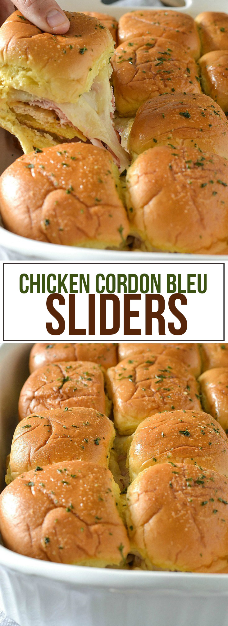 Chicken Cordon Bleu Sliders 